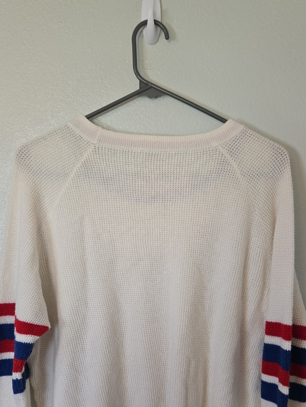 Faherty | Throwback Wisp Waffle Cotton Cashmere Sweater Americana Size XL - Picture 5 of 10